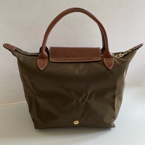 Longchamp Le Pliage Type “S” - Modèle Dépose Olive Green & Saddle Brown … - Picture 3 of 12